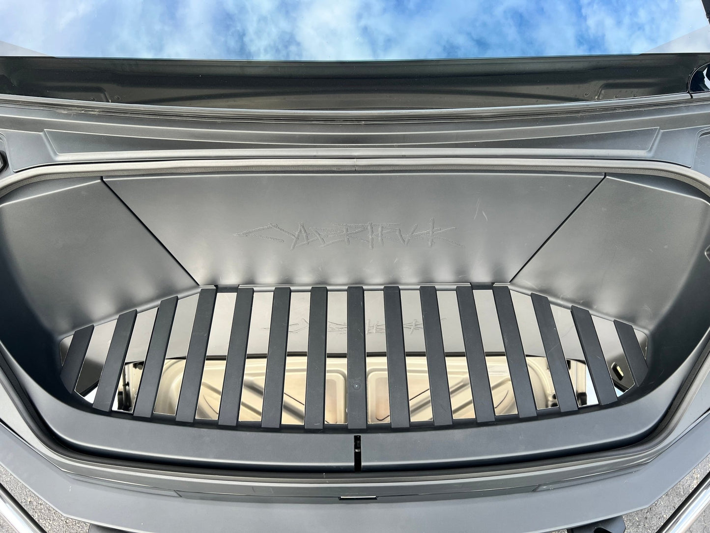 Stainless Steel Front Trunk (Frunk) Lower Trim (Polished Mirror) for Cybertruck