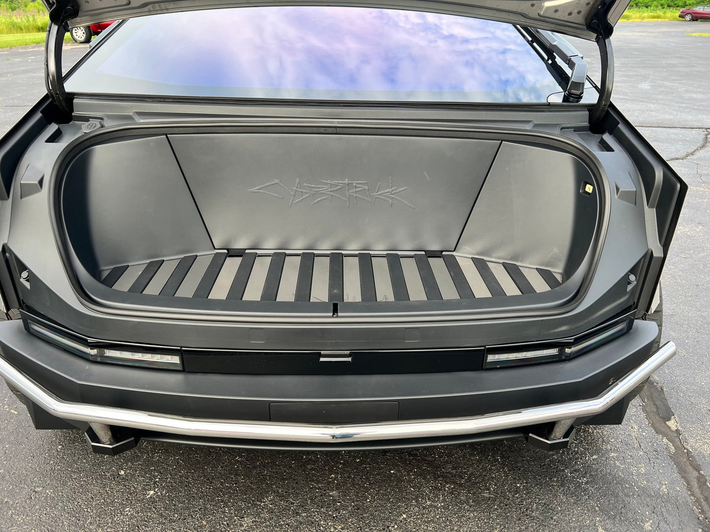 Stainless Steel Front Trunk (Frunk) Lower Trim (Brushed Satin) for Cybertruck