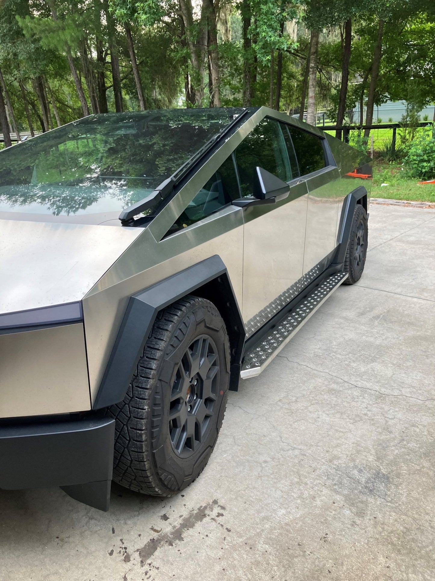 Stainless Steel Running Boards (Brushed Satin) for Cybertruck