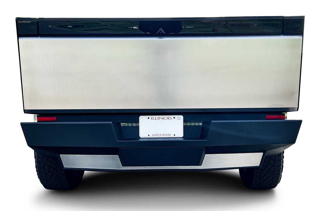 Stainless Steel Lower Rear Bumper Trim (Polished Mirror) for Cybertruck