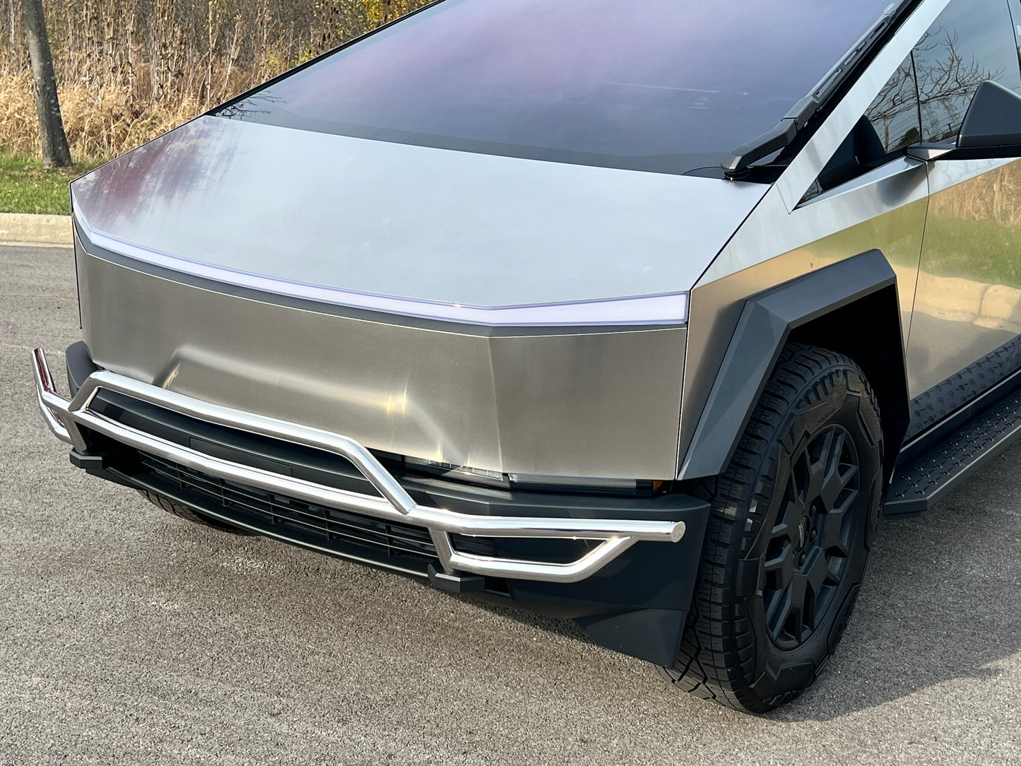 Pictured: Double-Tier Brush Guard (Polished Mirror)