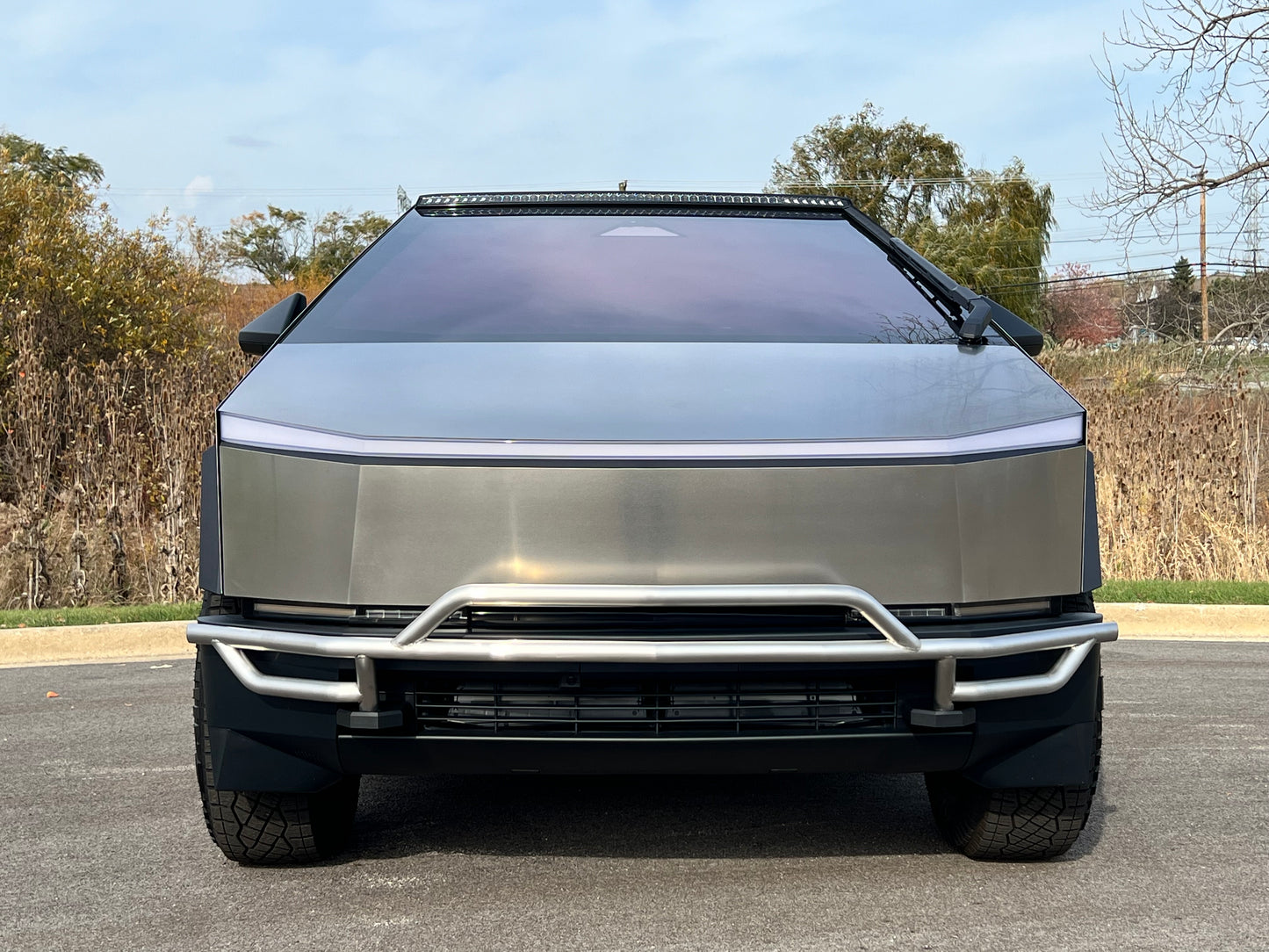Pictured: Double-Tier Brush Guard (Brushed Satin)