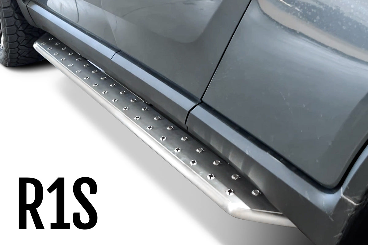 Stainless Steel Running Boards for R1S/SUV (Brushed Satin) – RealWheels EV