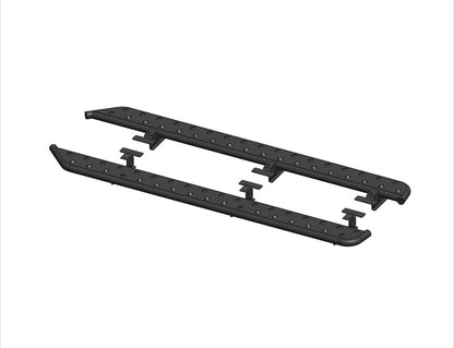 Pictured: Stainless Steel Running Boards (side steps) for R1S/SUV (Stealth Black) [RW400-1BP-R1S]