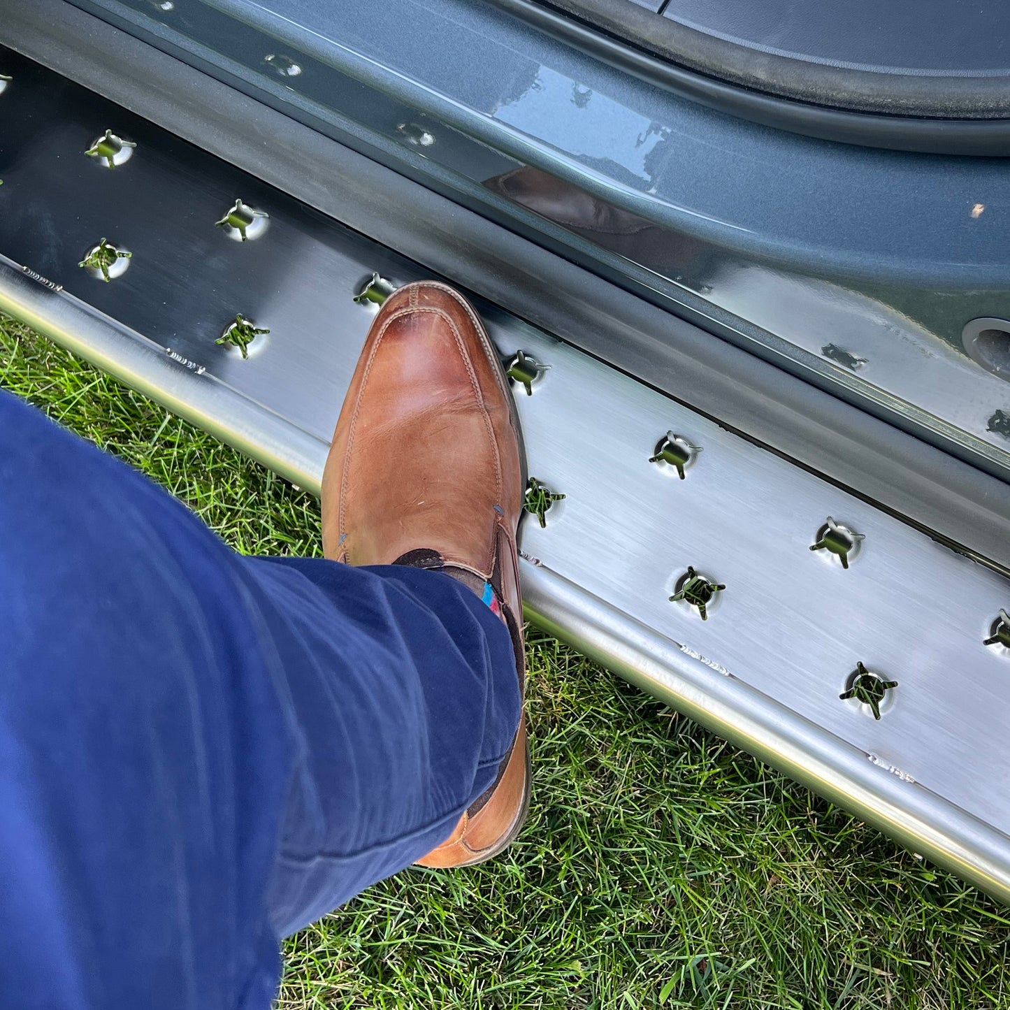 Stainless Steel Running Boards for R1T/Truck (Brushed Satin)